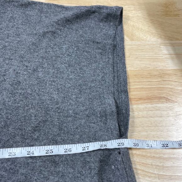 Phenix NWT 100% Cashmere Jersey Wrap Shawl Cardigan Sweater Gray Pocket Size OS - Picture 6 of 9